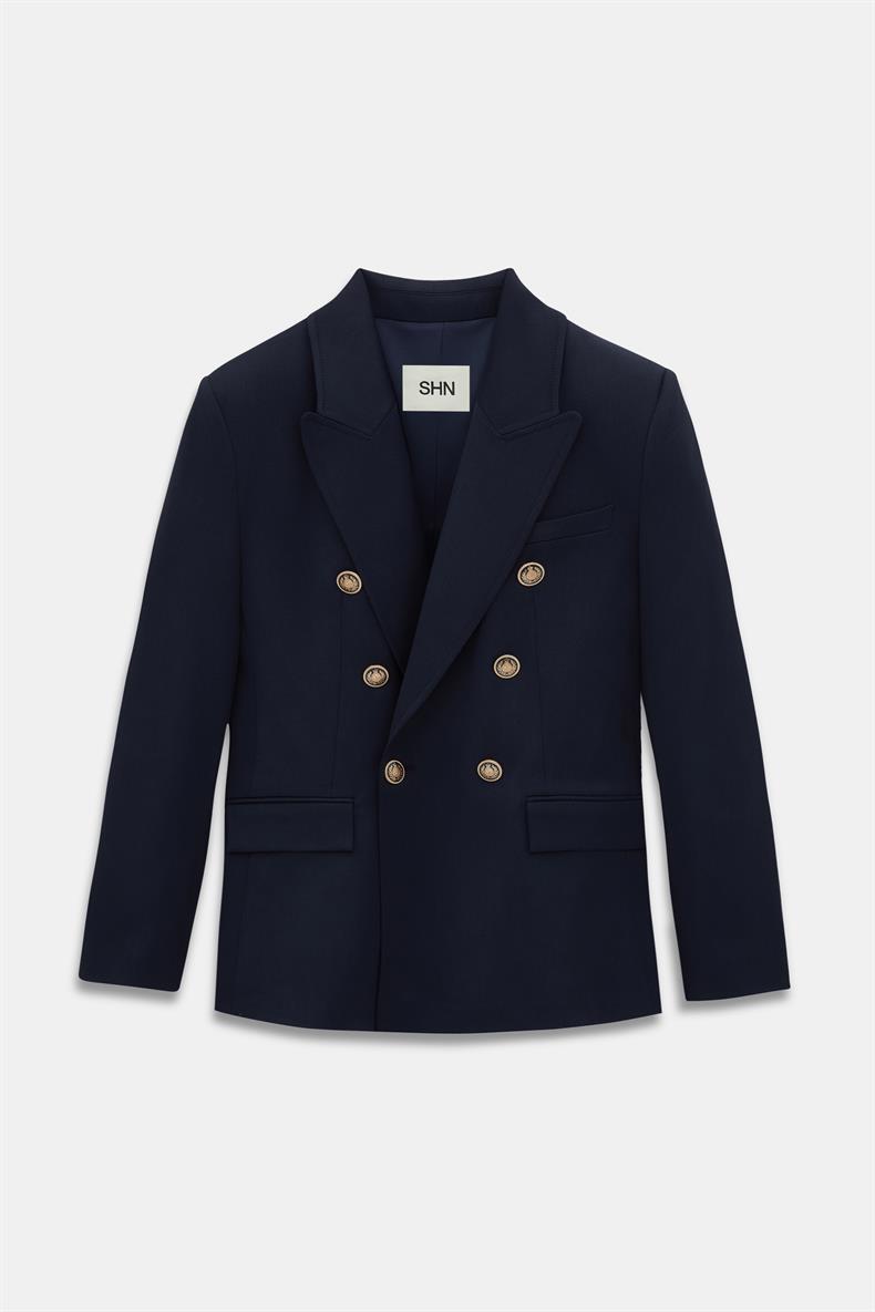 DİKİŞ DETAYLI KRUVAZE BLAZER PANTOLON TAKIM