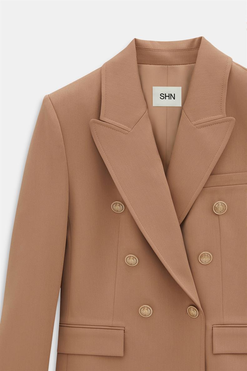 DİKİŞ DETAYLI KRUVAZE BLAZER PANTOLON TAKIM