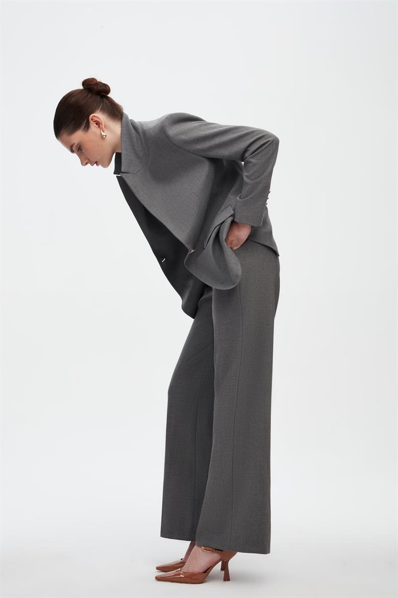 Oversize Blazer Ceket Geniş Pantolon Takım Elbise