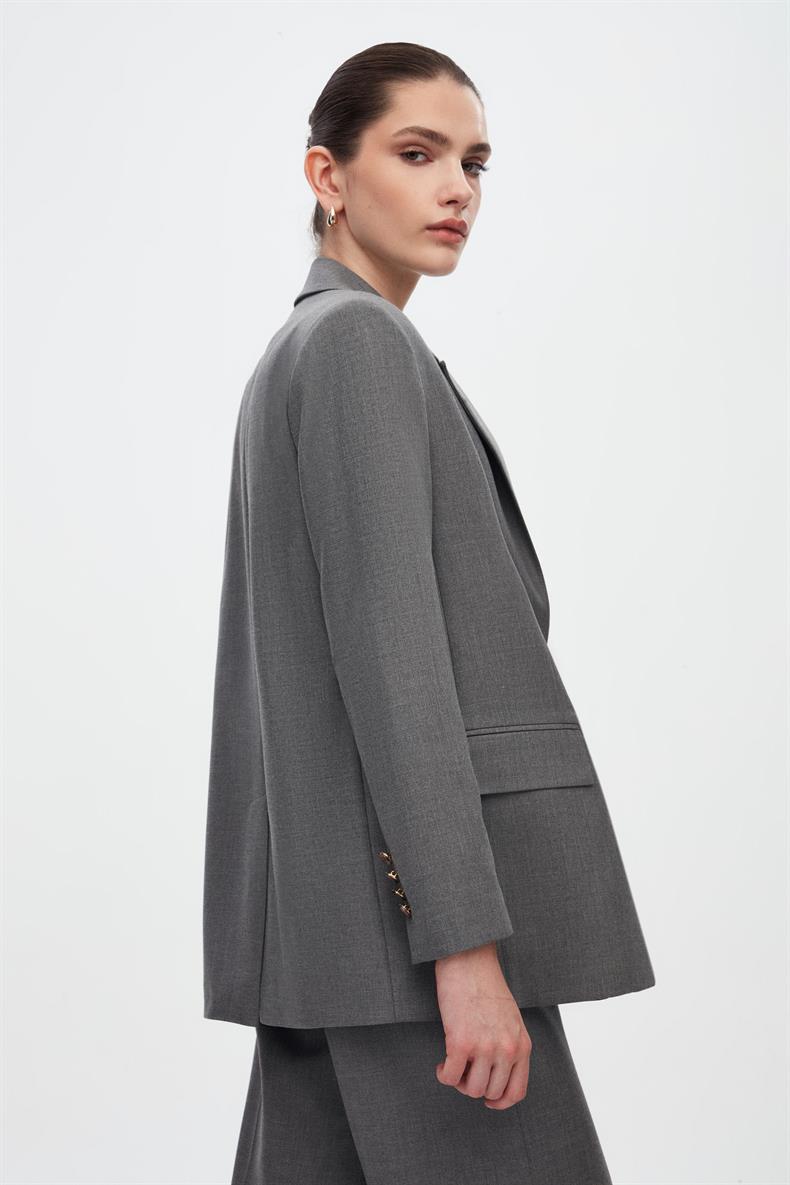 Oversize Blazer Ceket Geniş Pantolon Takım Elbise