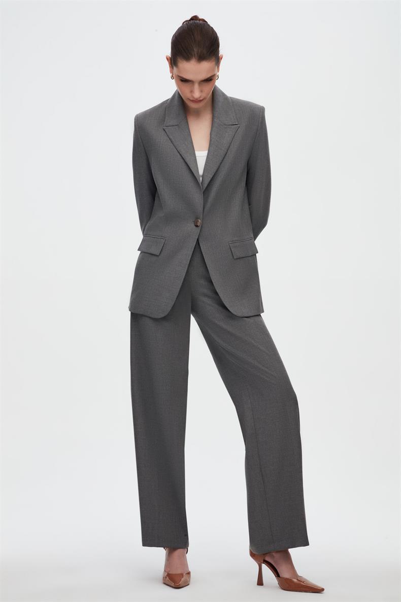 Oversize Blazer Ceket Geniş Pantolon Takım Elbise