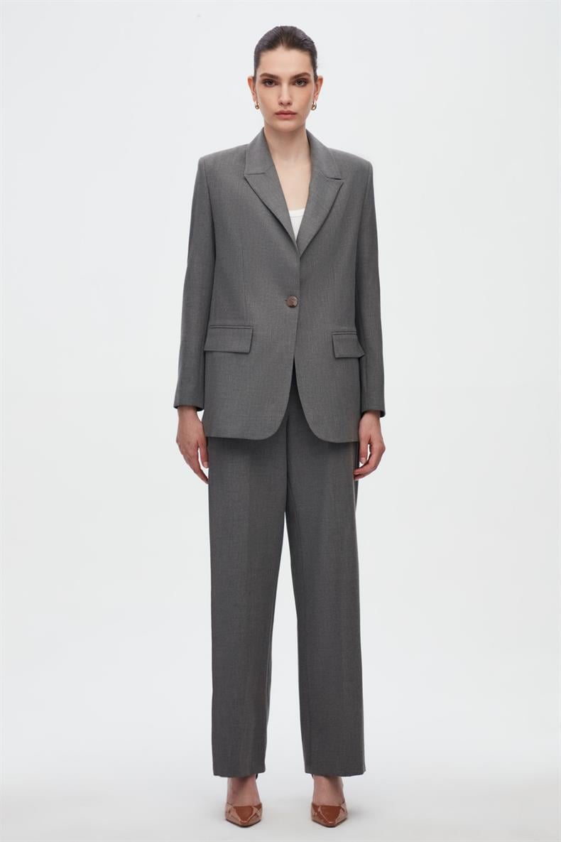 Oversize Blazer Ceket Geniş Pantolon Takım Elbise