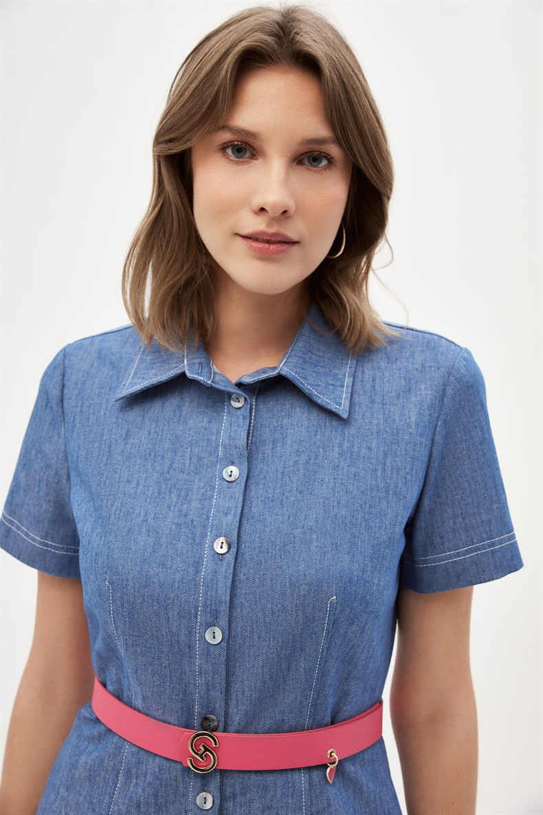 Denim Elbise