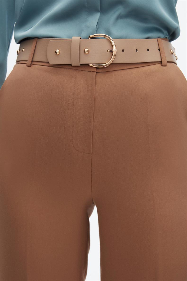 KEMERLİ STRAIGHT PANTOLON