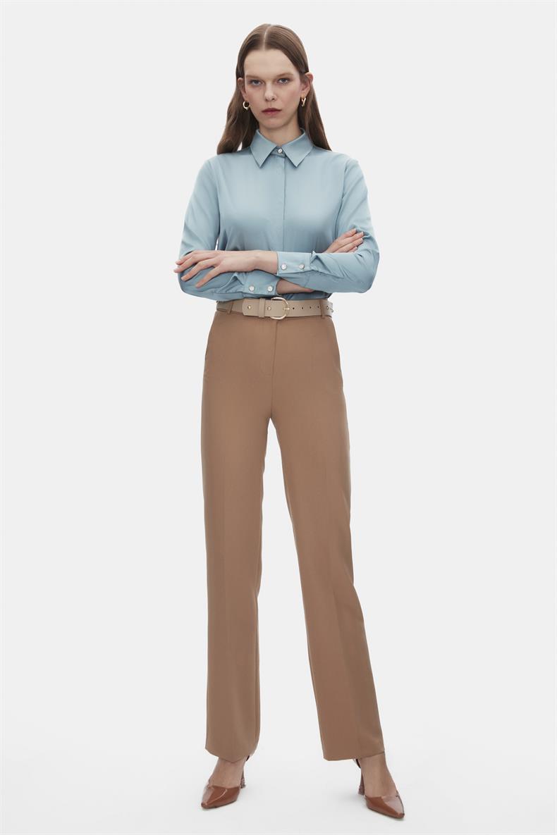 KEMERLİ STRAIGHT PANTOLON