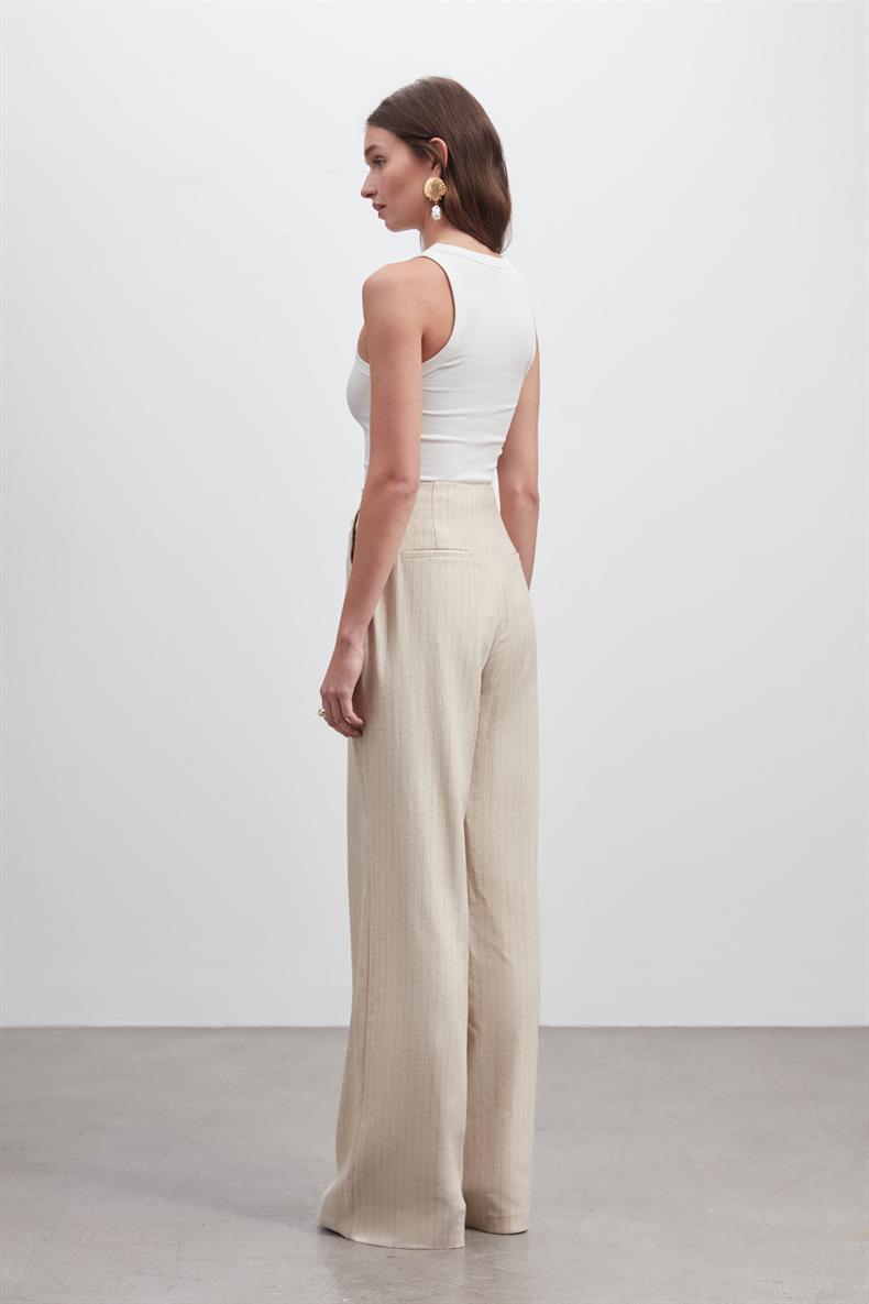 KETEN WIDE LEG PANTOLON
