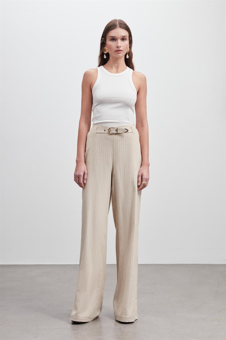 KETEN WIDE LEG PANTOLON