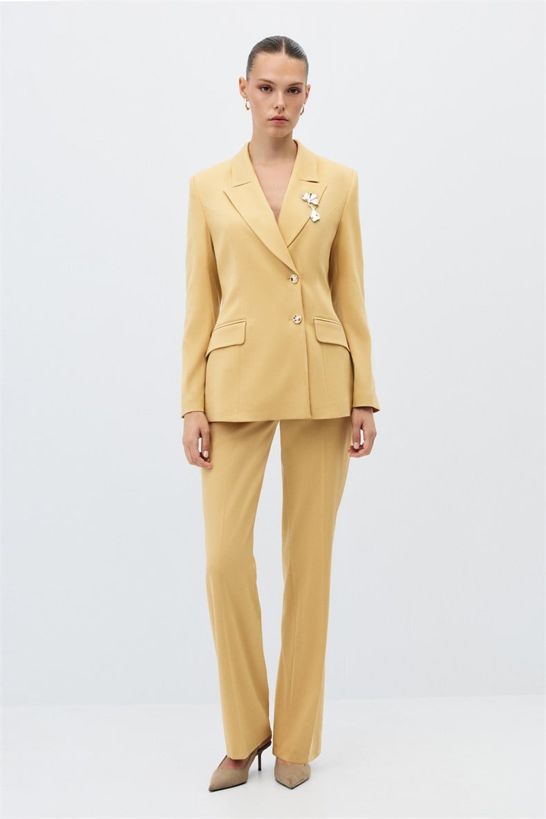 Kruvaze blazer ceket takım