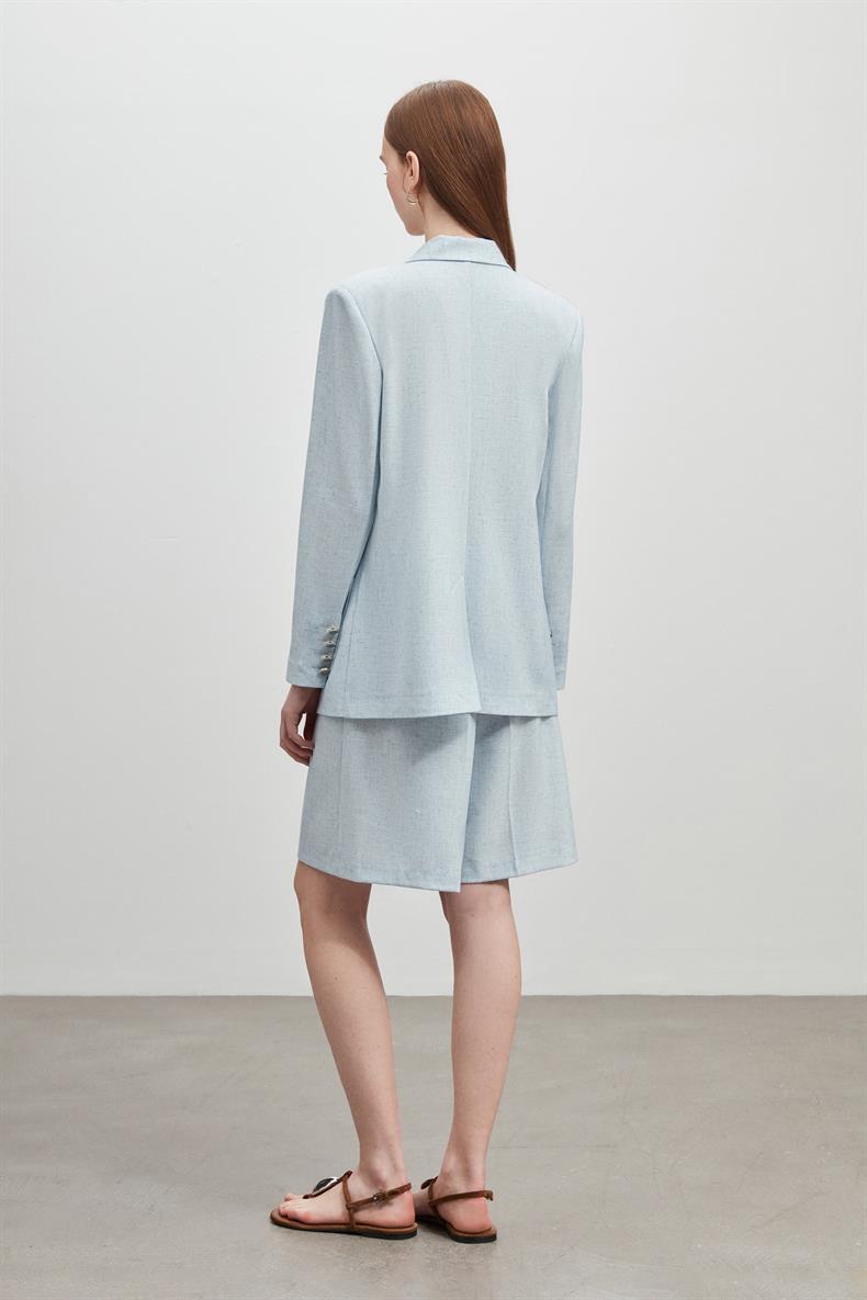 KRUVAZE OVERSIZE CEKET ŞORT TAKIM
