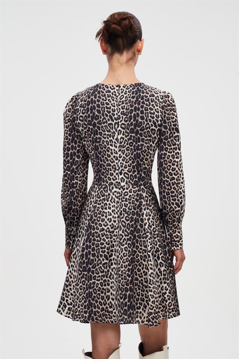 LEOPAR MİNİ ELBİSE