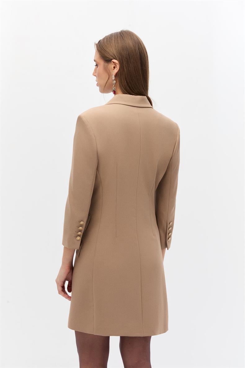Kruvaze mini blazer elbise