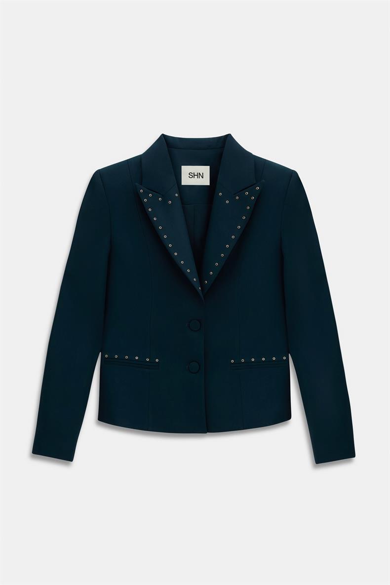 TAŞ DETAYLI BLAZER PANTOLON TAKIM