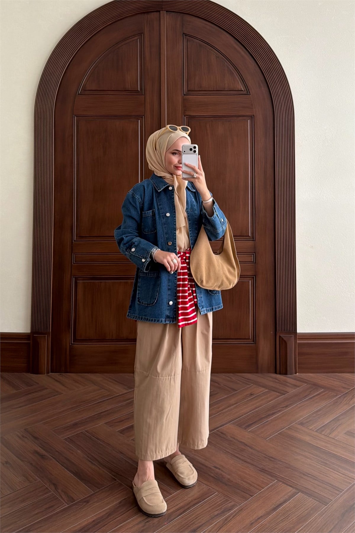 Beli İp Bağlamalı Pantolon - CAMEL