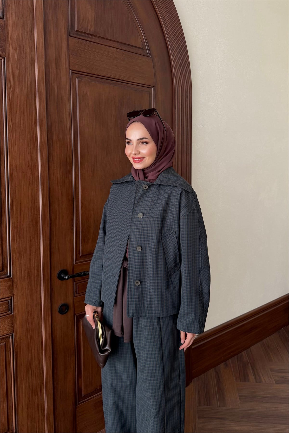 Ekose Bomber Ceket - HAKİ
