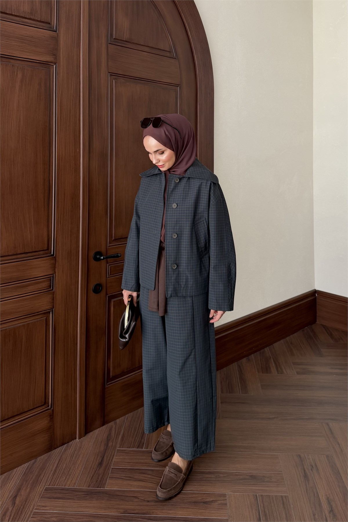 Ekose Bomber Ceket - HAKİ