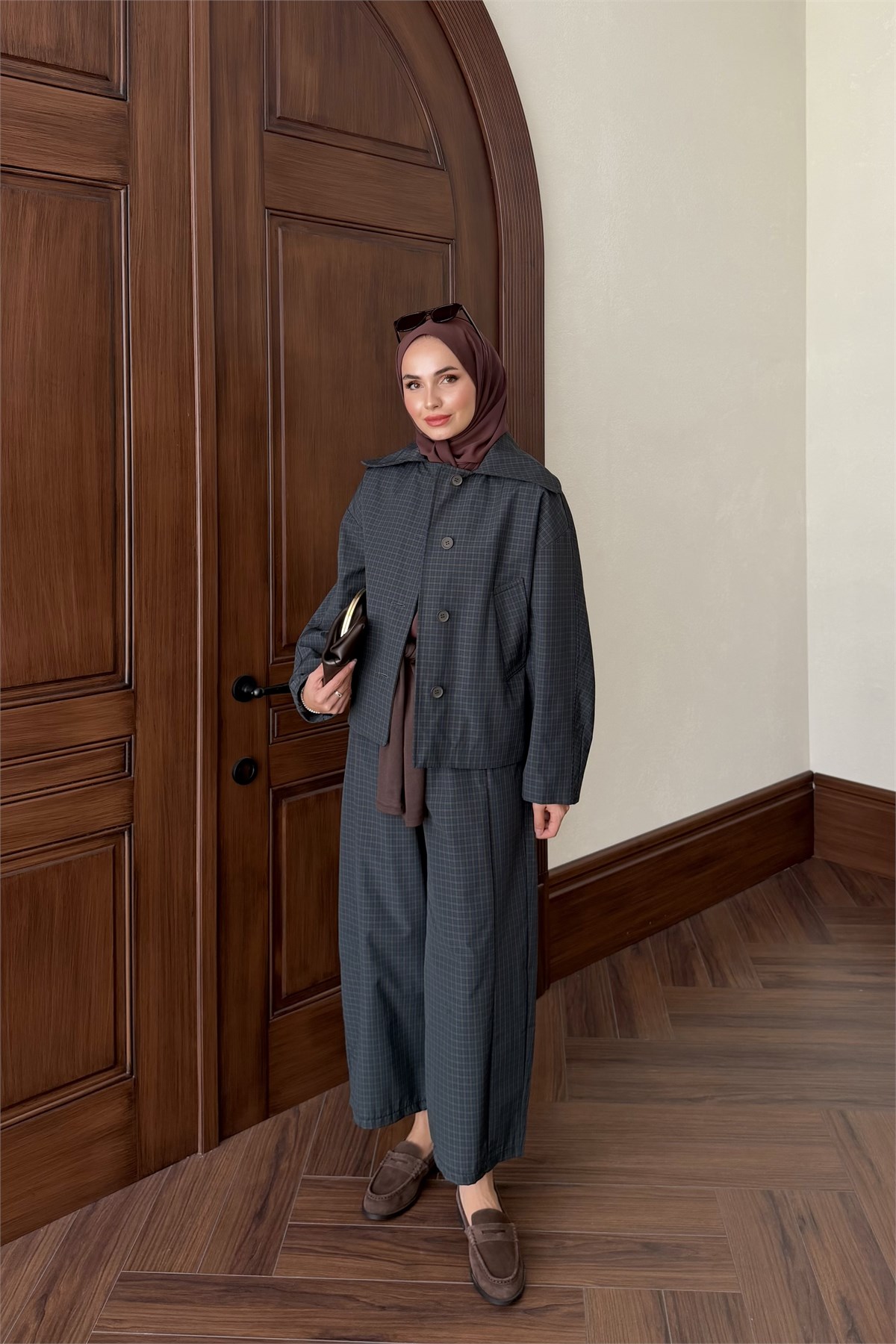 Ekose Bomber Ceket - HAKİ