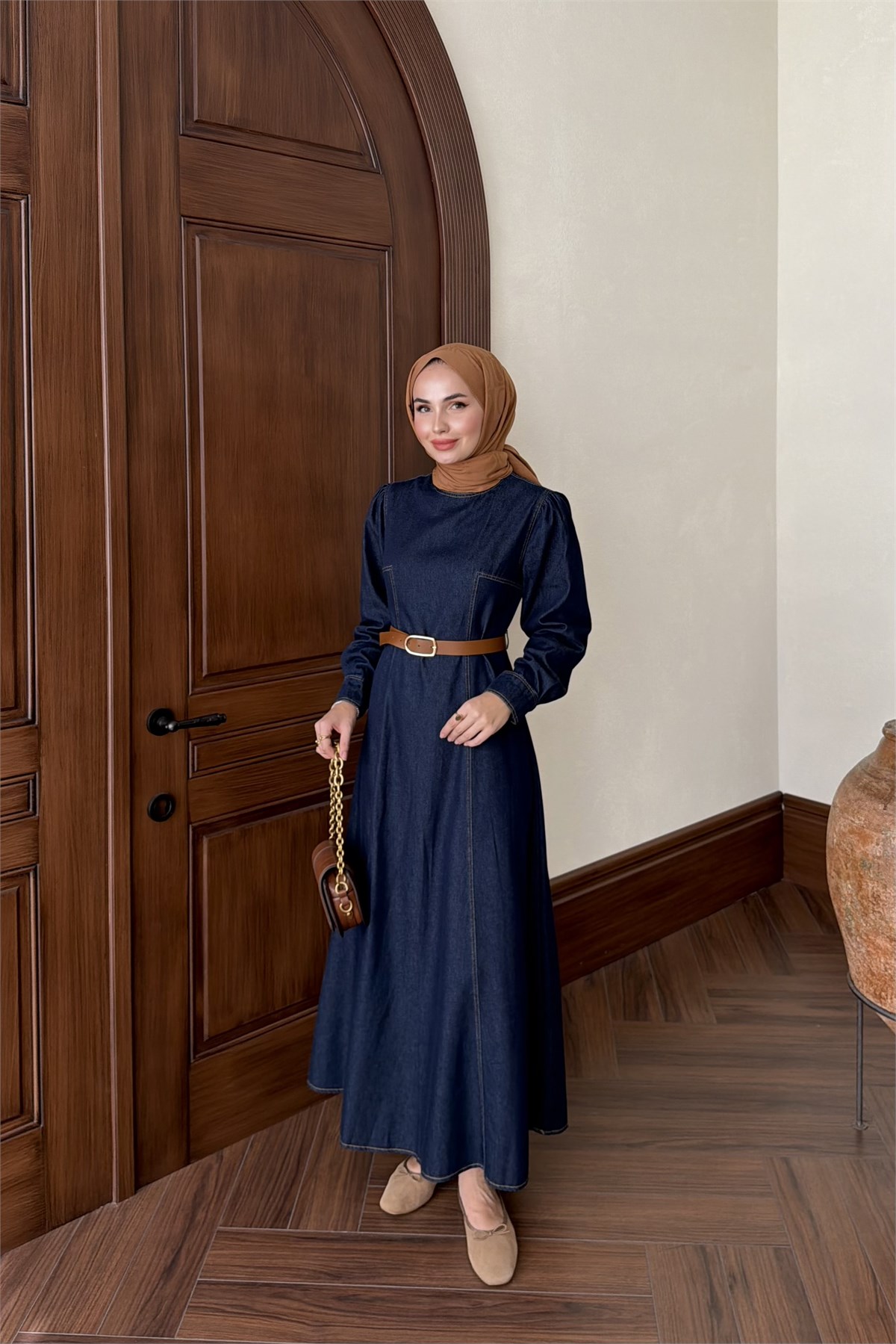Liora Denim Elbise - DENİM