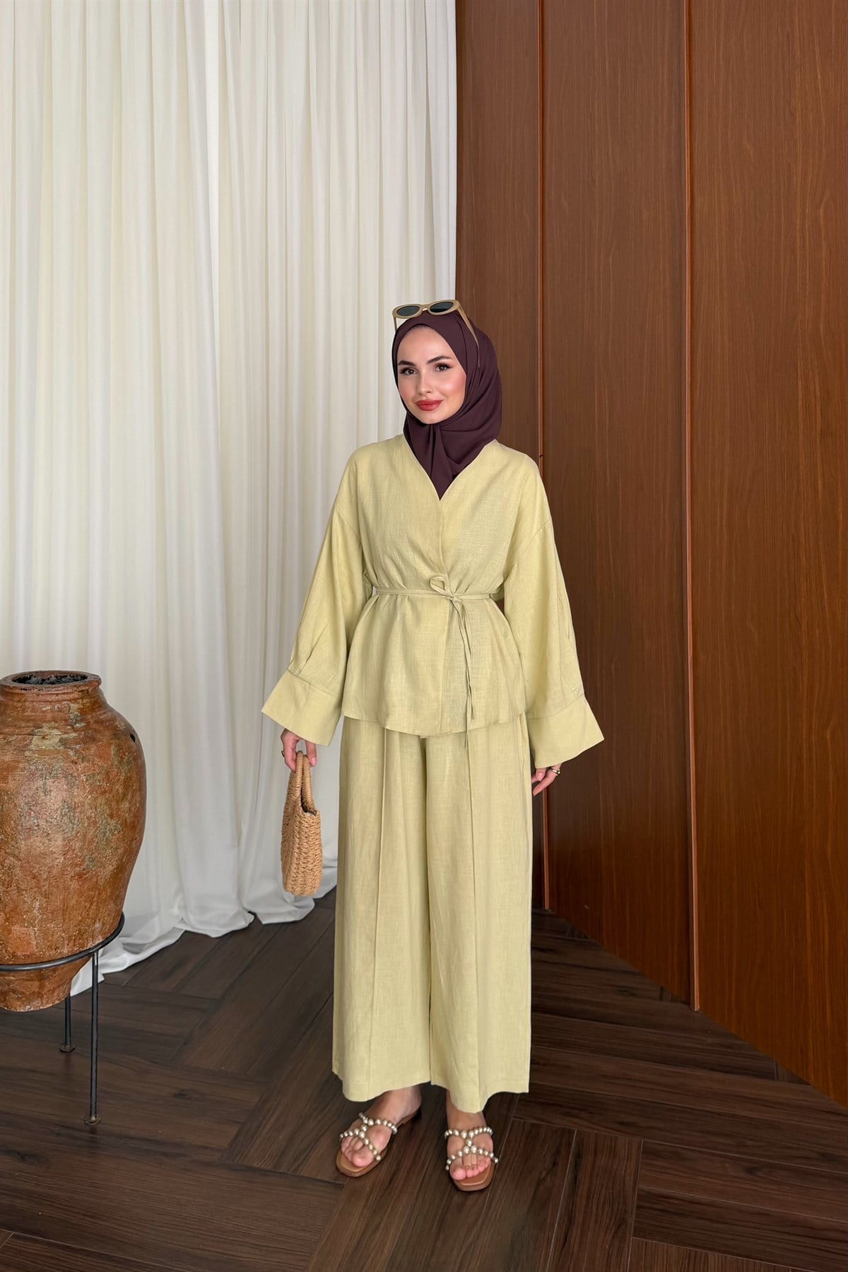 Maria Çımalı Pantolon Takım - ADA ÇAYI
