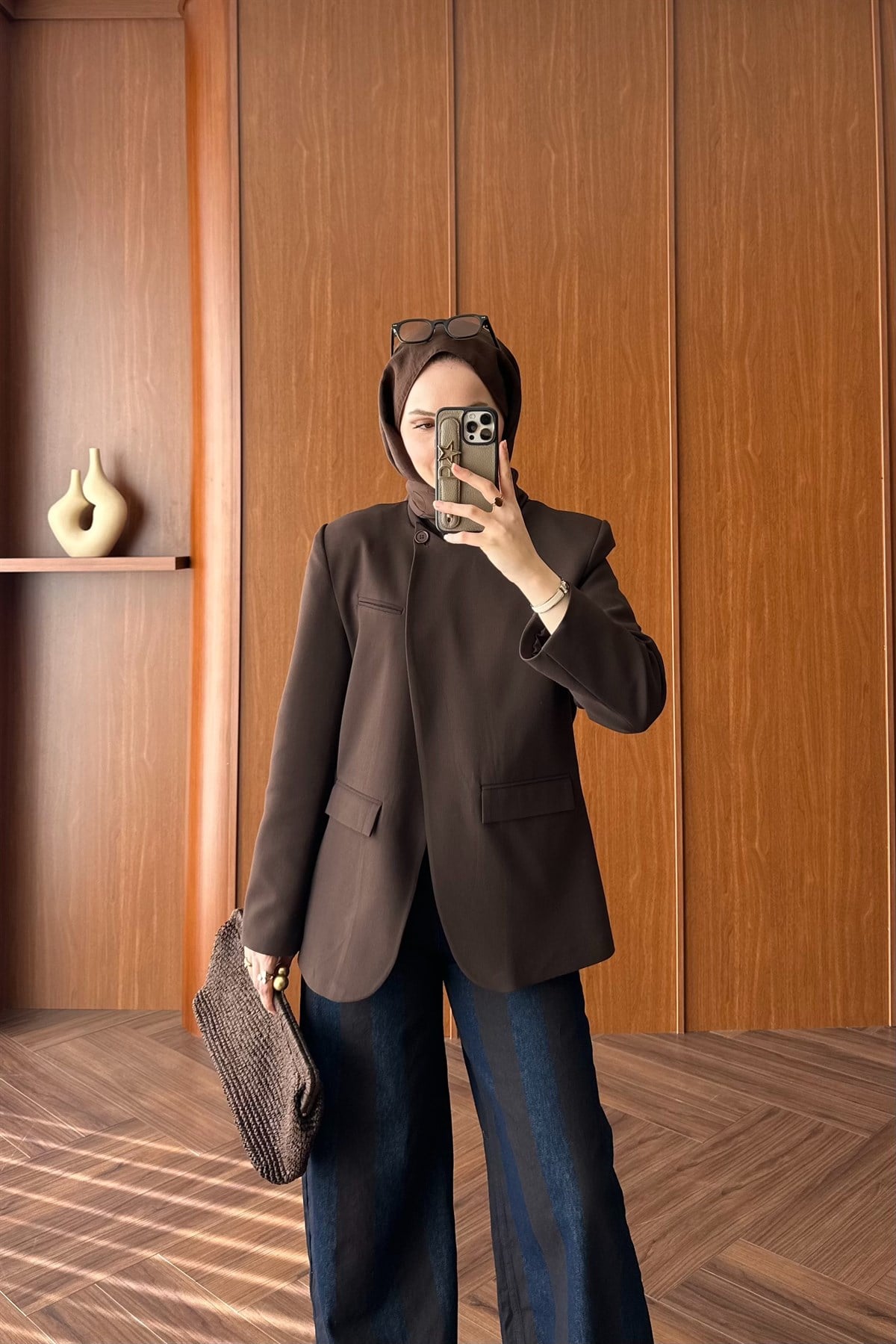 Mika Blazer Ceket - KAHVE