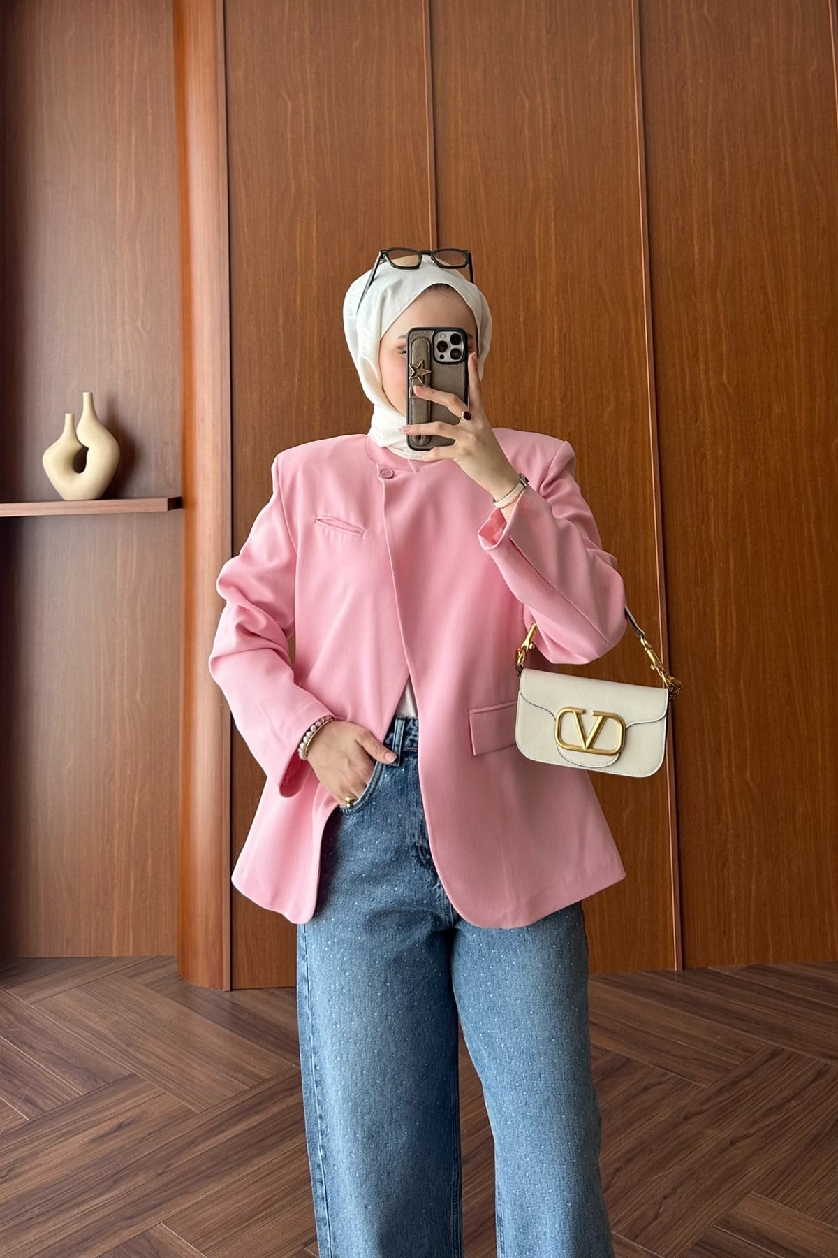 Mika Blazer Ceket - PEMBE