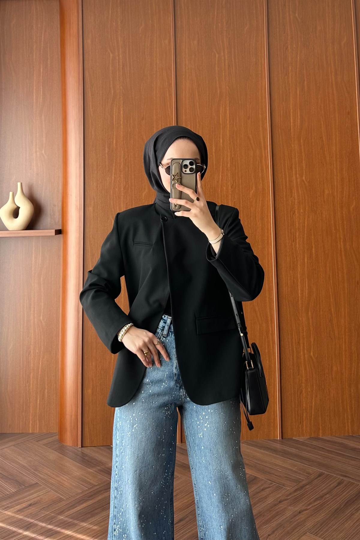 Mika Blazer Ceket - SİYAH
