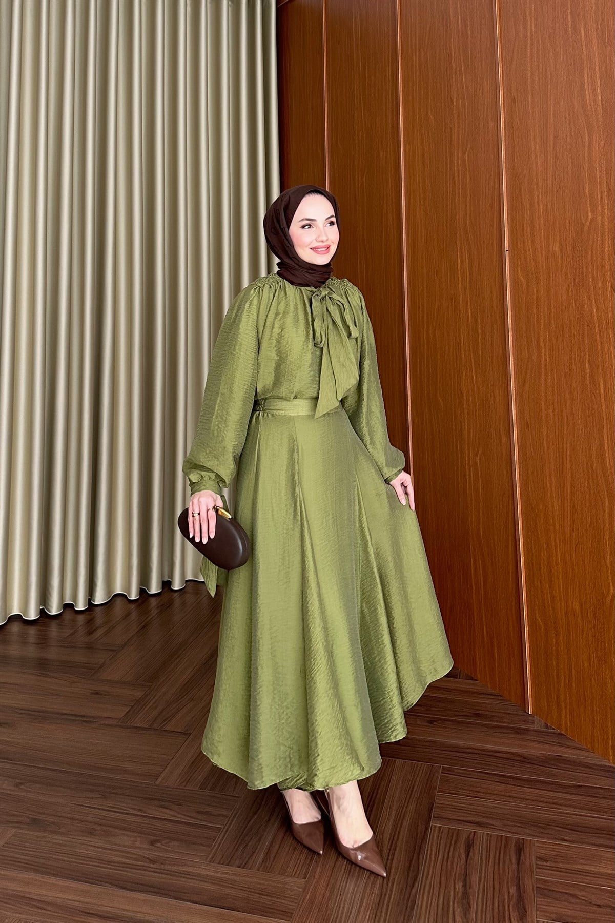 Monasia Gipeli Etek Takım - HAKİ