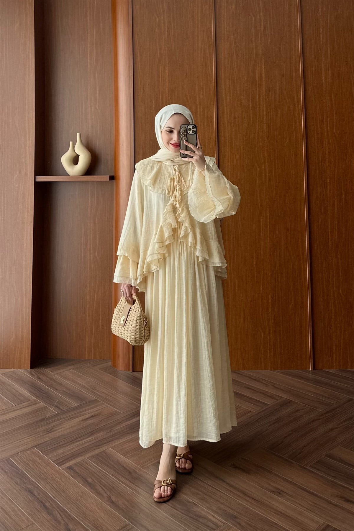 Pure Fırfır Detaylı Etek Takım - BUTTER YELLOW