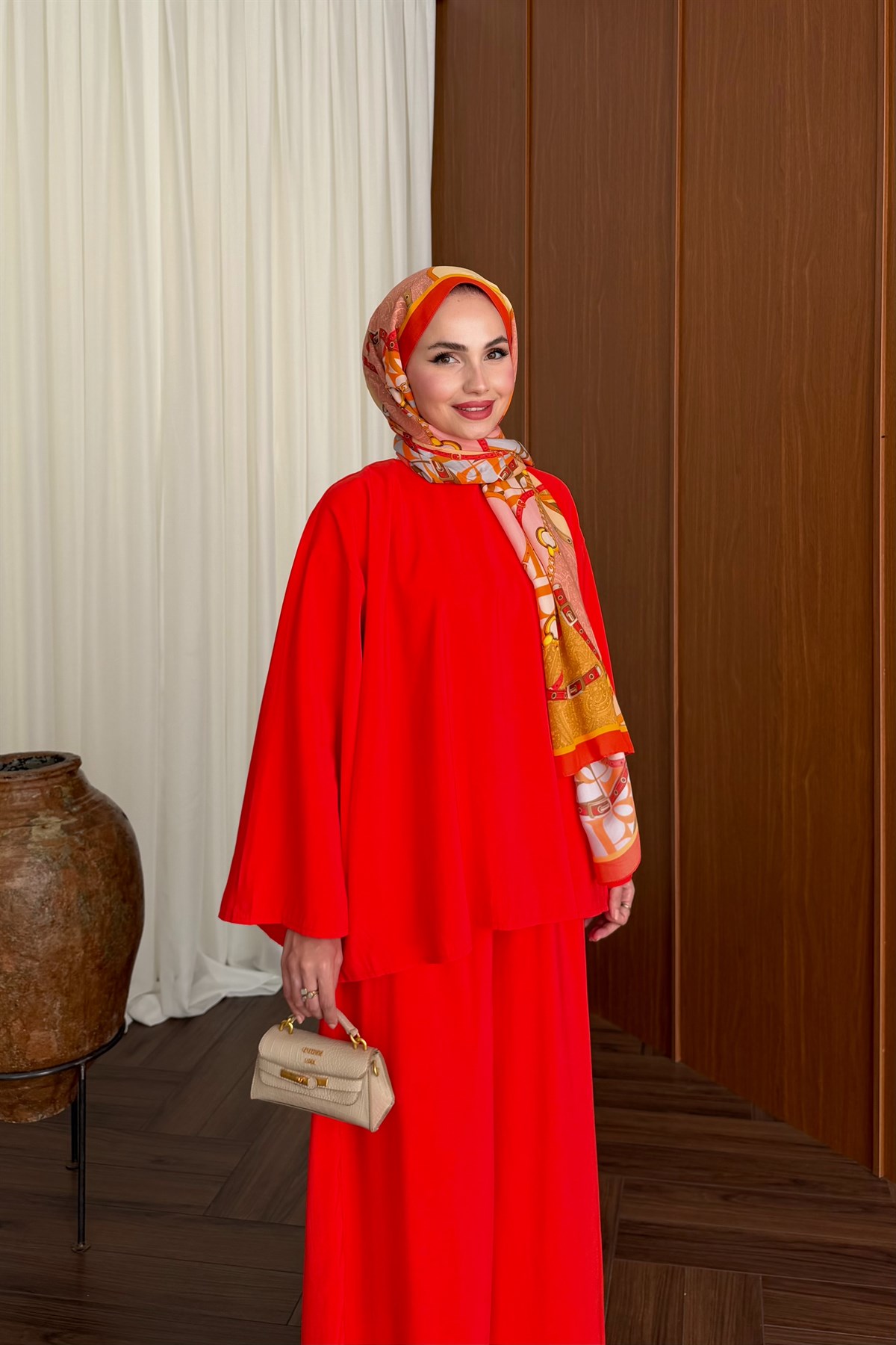 Salaş İkili Pantolon Takım - KIRMIZI