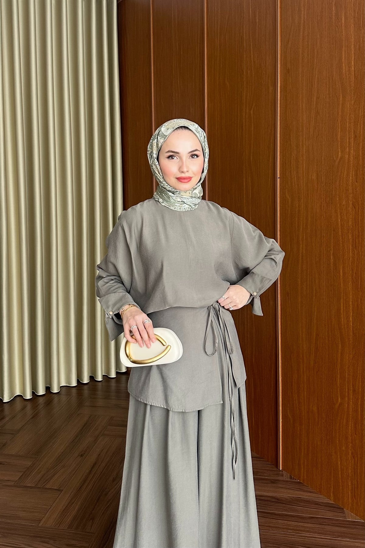 Vera Kemerli Pantolonlu Takım - HAKİ