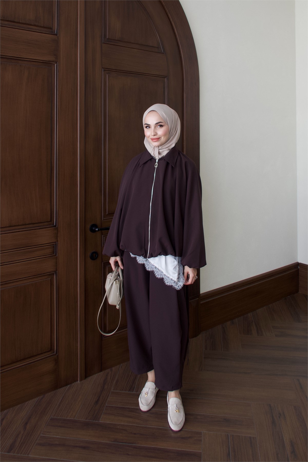 Voger Bomber Ceket Takım - KAHVE