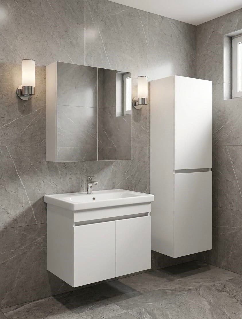 ALNİTAK 3'LÜ BANYO DOLABI TAKIMI
