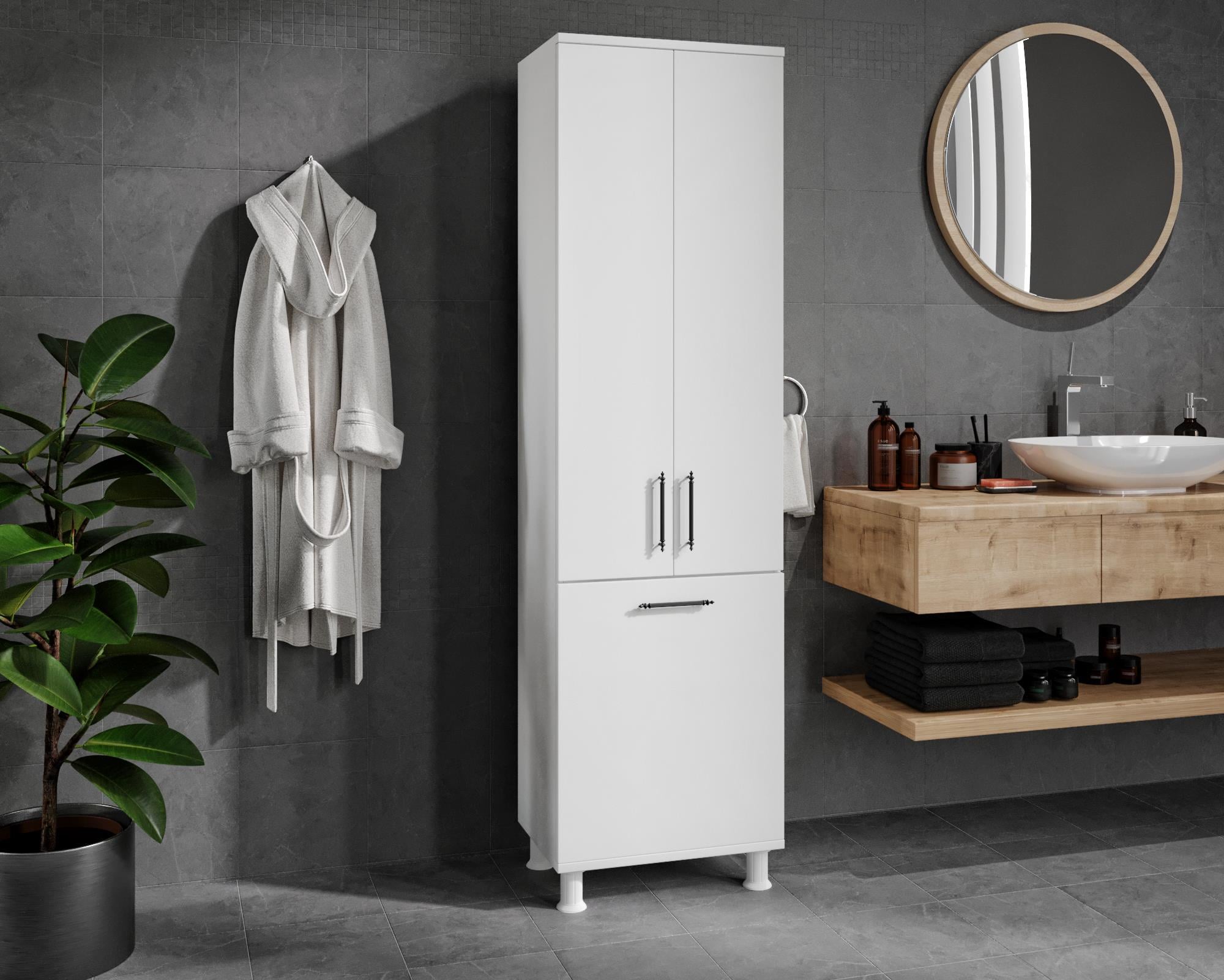 SEZAR KİRLİ SEPETLİ BANYO DOLABI