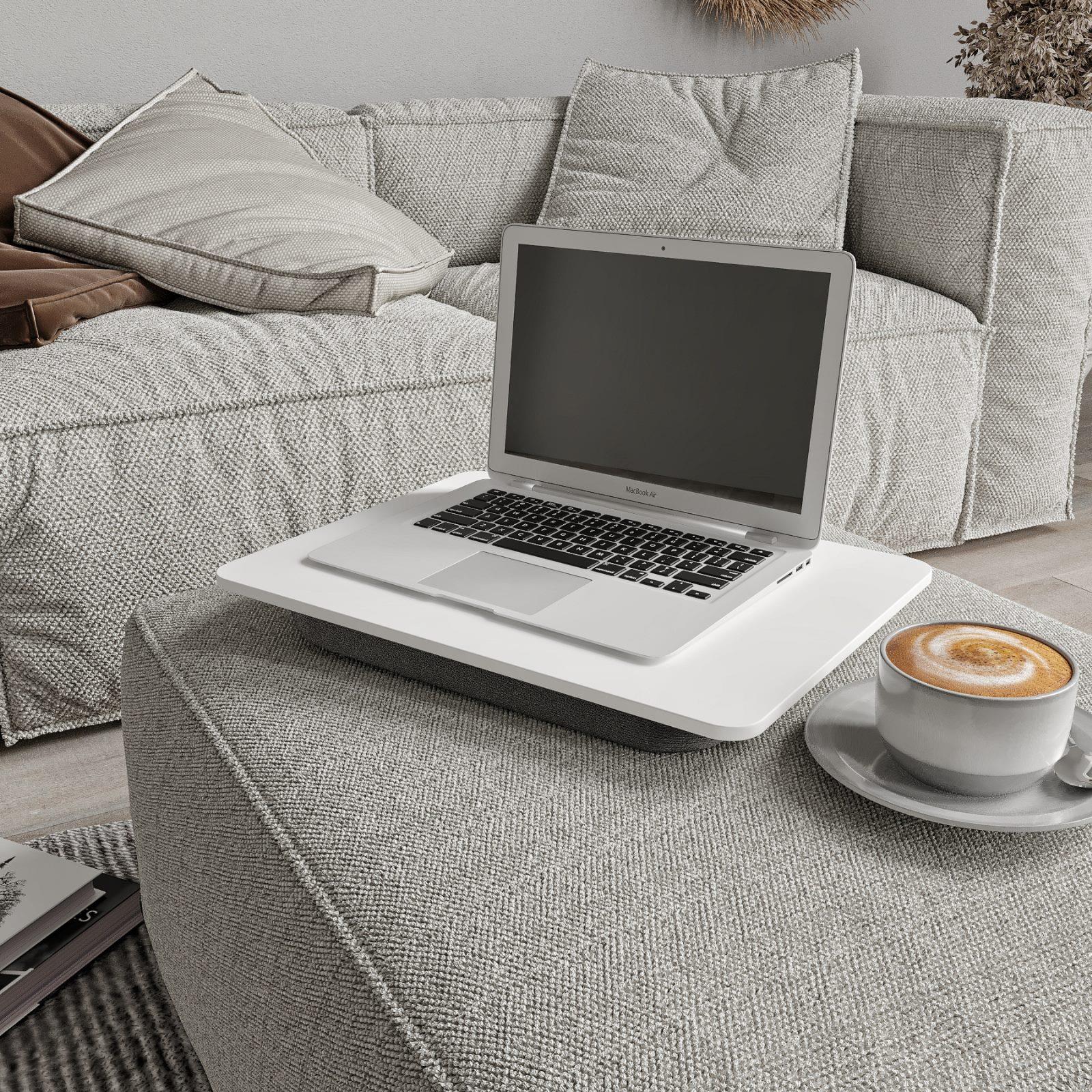 Wood Puff Yastıklı Portatif Bilgisayar Masası 