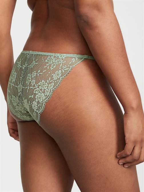 Ayarlanabilir Askılı Dantel V-String Külot