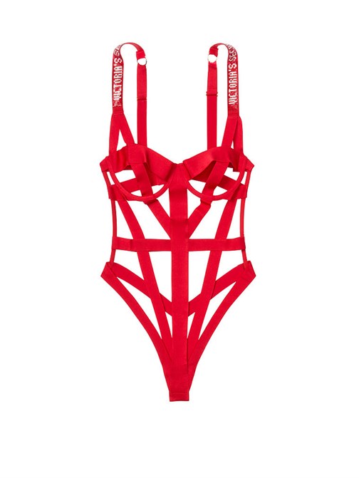 Very Sexy Bantlı Logo Işıltılı Askılı Teddy