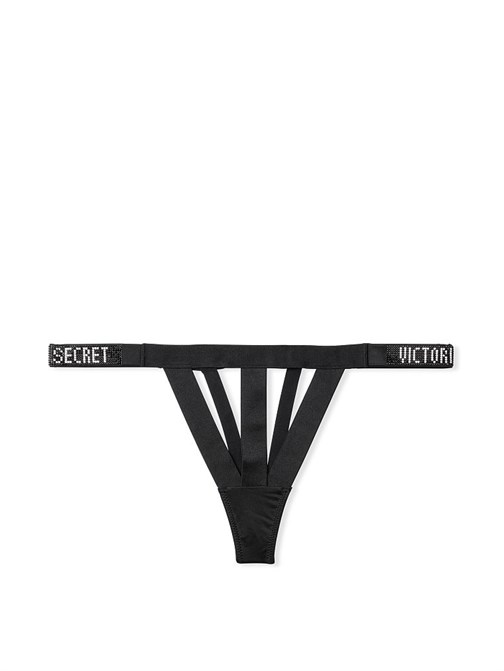 Very Sexy Bantlı Logo Işıltılı Askılı Tanga Külot