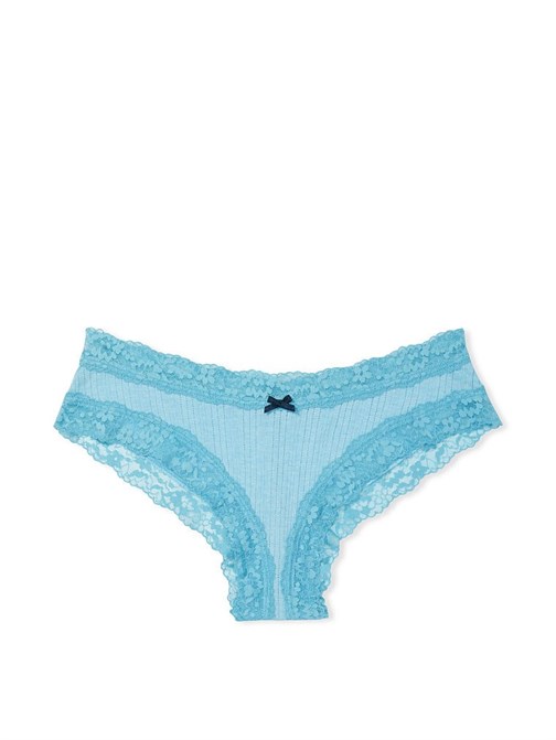Bel Kısmı Dantelli Pamuklu Cheeky Külot