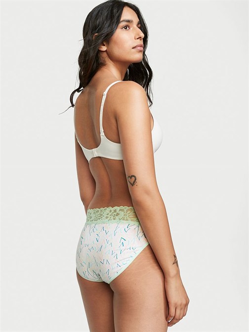 Beli Dantelli Pamuklu Derin Bacak Boxer Külot