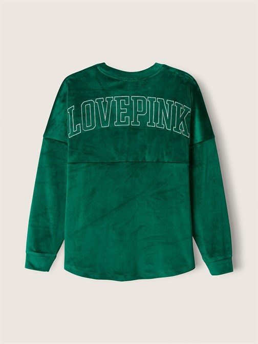 BİSİKLET YAKA KADİFE SWEATSHIRT