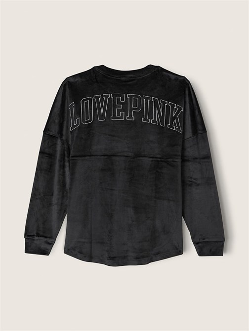 BİSİKLET YAKA KADİFE SWEATSHIRT