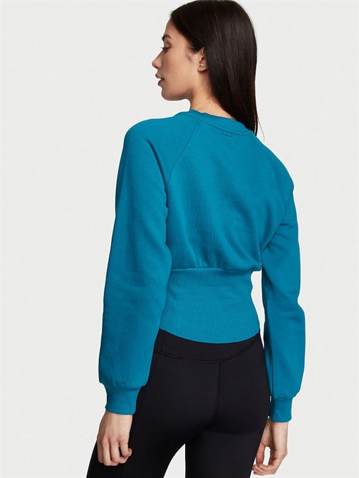 Bisiklet Yaka Pamuklu Sweatshirt