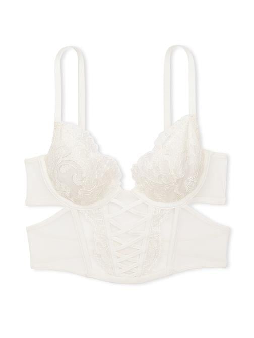 Boho Çiçek İşlemeli Demi Büstiyer