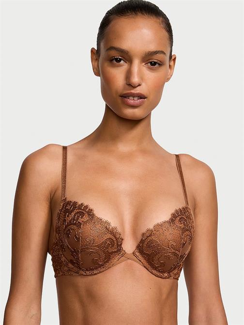 Boho Çiçek İşlemeli Push-Up Sütyen