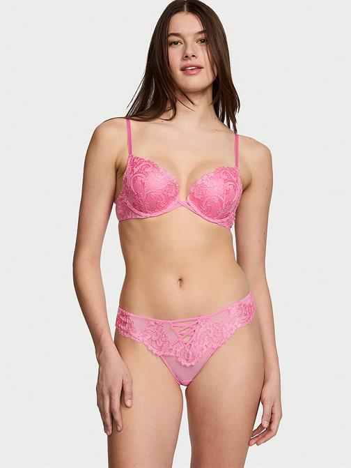 Boho Çiçek İşlemeli Push-Up Sütyen