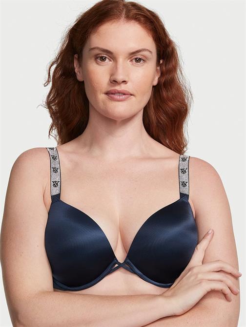 Bombshell 2 Beden Büyük Gösteren Işıltılı Askılı Push-Up Sütyen