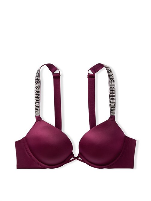 Bombshell 2 Beden Büyük Gösteren Işıltılı Askılı Push-Up Sütyen