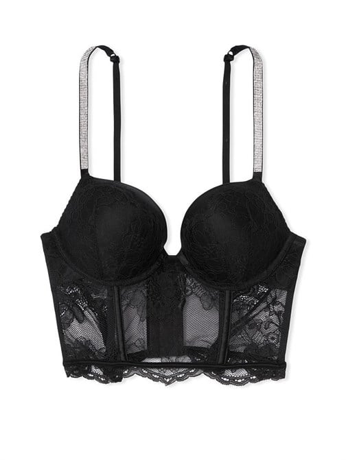 Bombshell 2 Beden Büyük Gösteren Işıltılı Askılı Push-Up Büstiyer