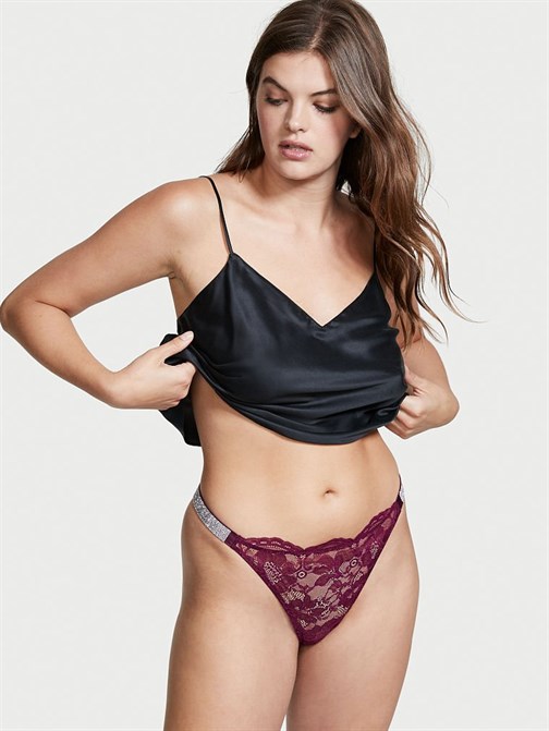Bombshell Işıltılı Dantelli Brazilian Külot