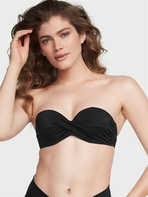 Büzgülü Askısız Bikini Üstü