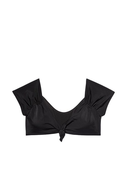 Büzgülü Omzu Açık Bikini Üstü